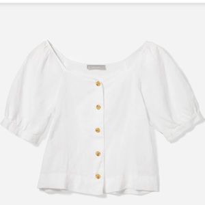 Everlane Linen Puff Sleeve Top 00